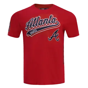 MLB ATLANTA BRAVES SCRIPT TAIL MEN'S TOPS (RED)