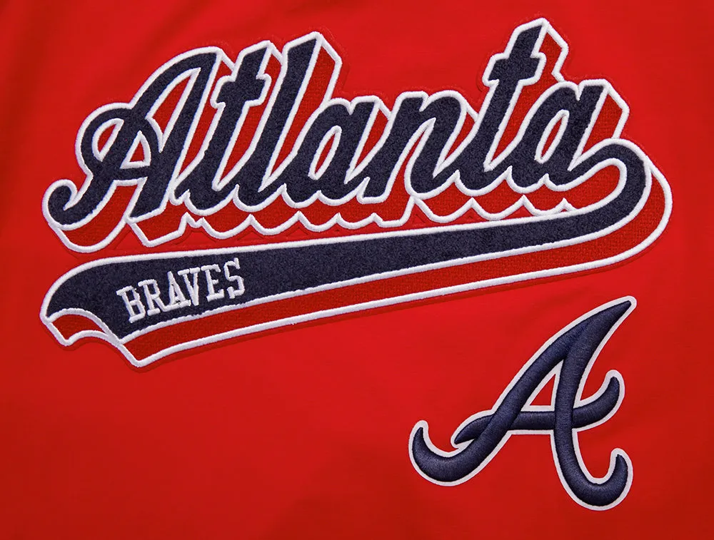 MLB ATLANTA BRAVES SCRIPT TAIL MEN'S TOPS (RED)