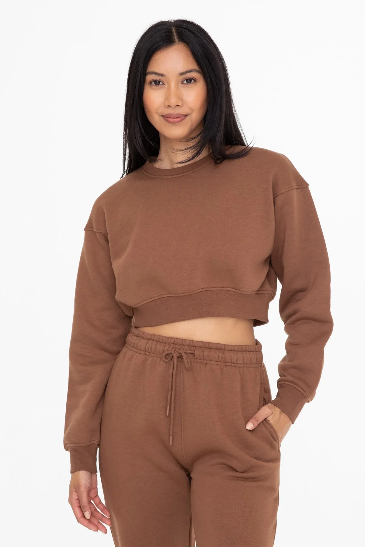 Off-Duty Cropped Sweatshirt