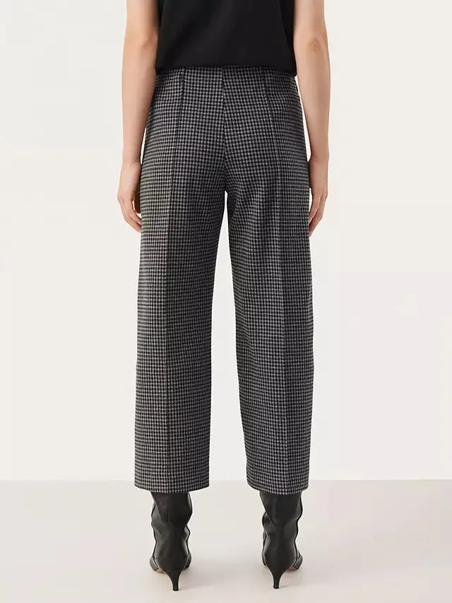 PART TWO ILISAN TROUSERS MEDIUM GREY CHECK