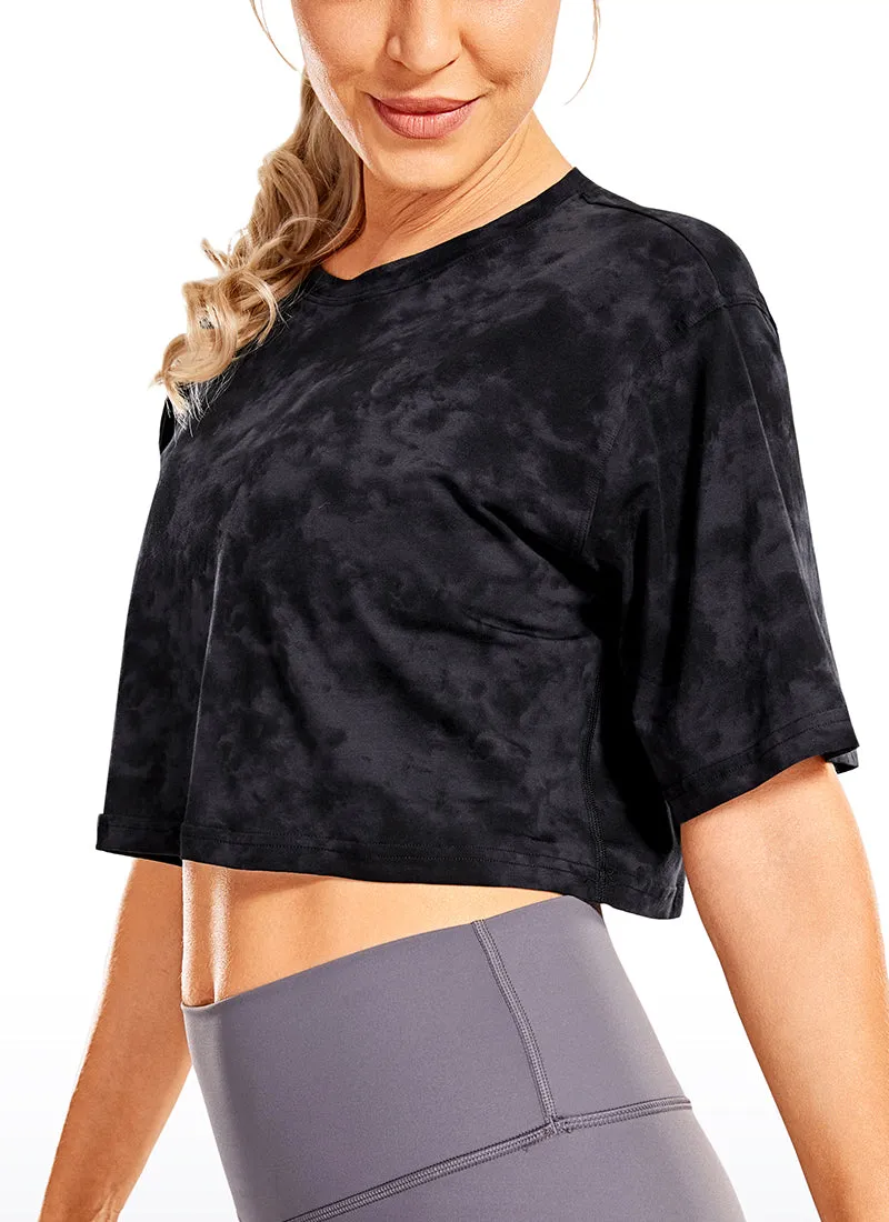 Pima Cotton Short Sleeves Cropped