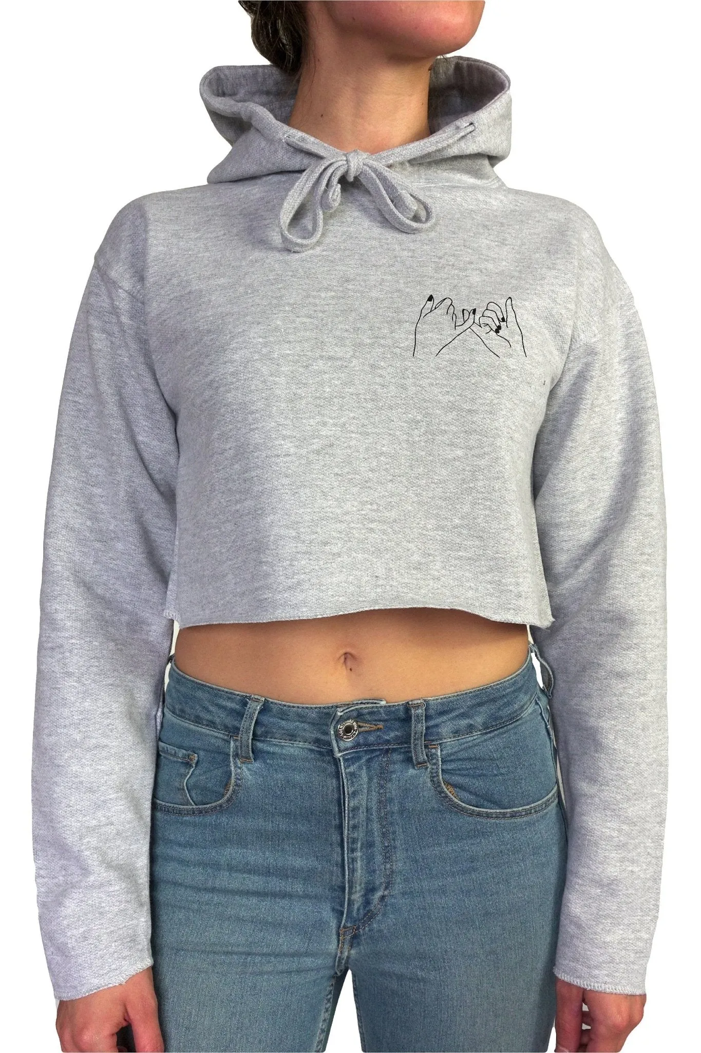 PINKY PROMISE || Organic Cotton || Crop Hoodie