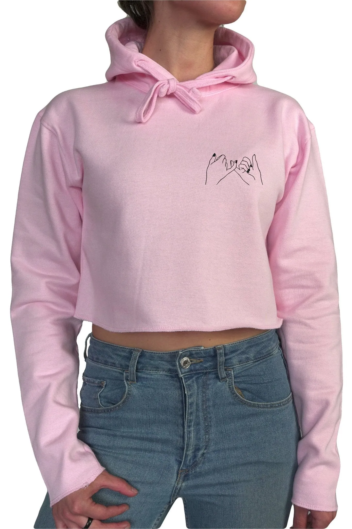 PINKY PROMISE || Organic Cotton || Crop Hoodie