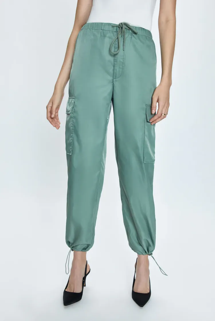 Pistola Jade Satin Cargo Pants