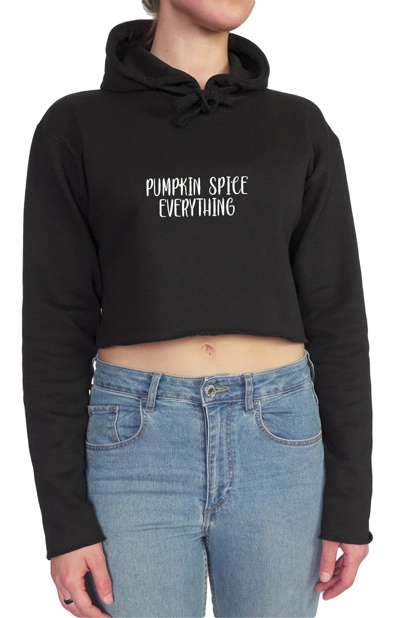 PUMPKIN SPICE EVERYTHING || Organic Cotton || Crop Hoodie