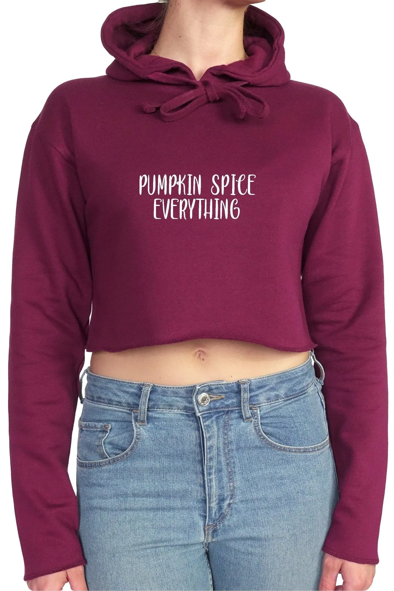 PUMPKIN SPICE EVERYTHING || Organic Cotton || Crop Hoodie