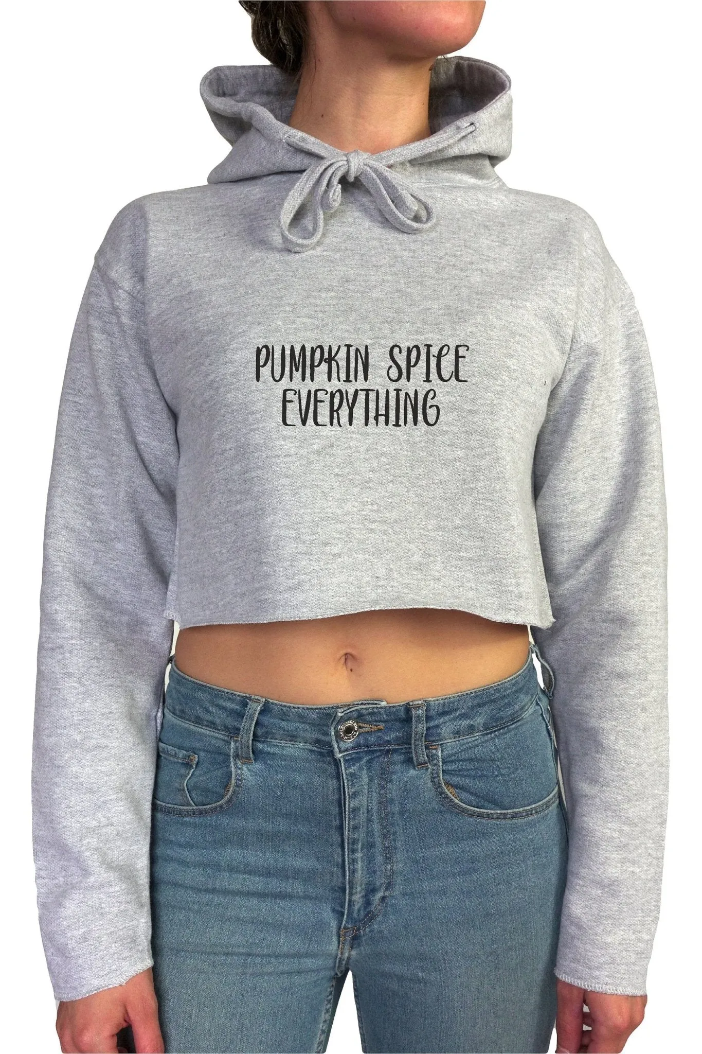 PUMPKIN SPICE EVERYTHING || Organic Cotton || Crop Hoodie