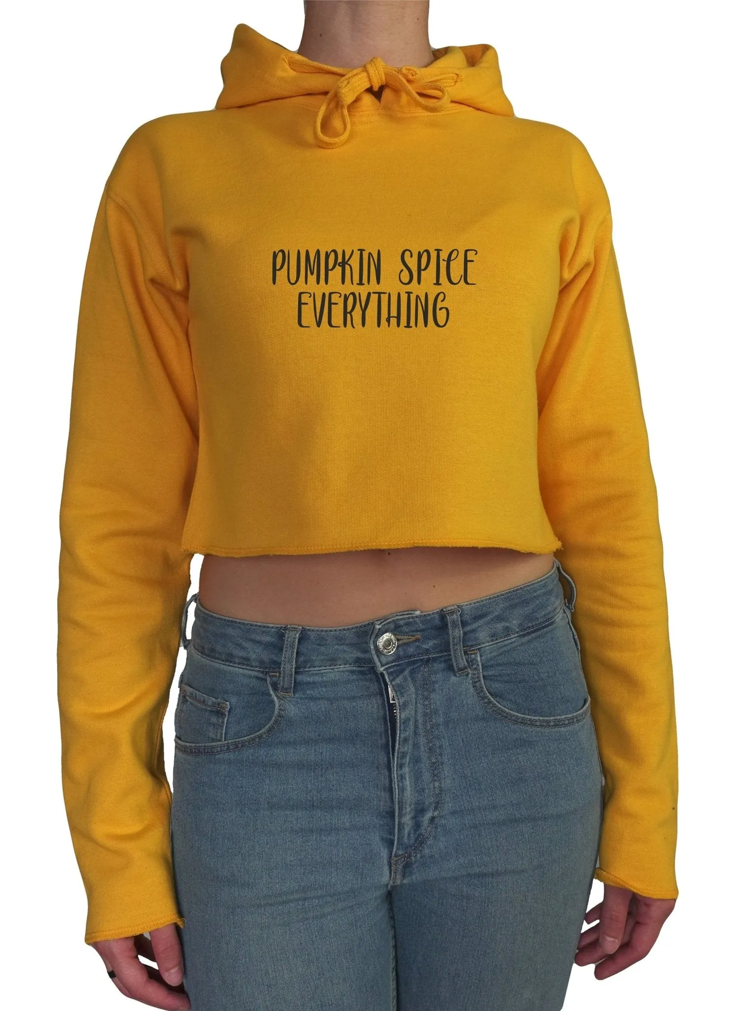 PUMPKIN SPICE EVERYTHING || Organic Cotton || Crop Hoodie