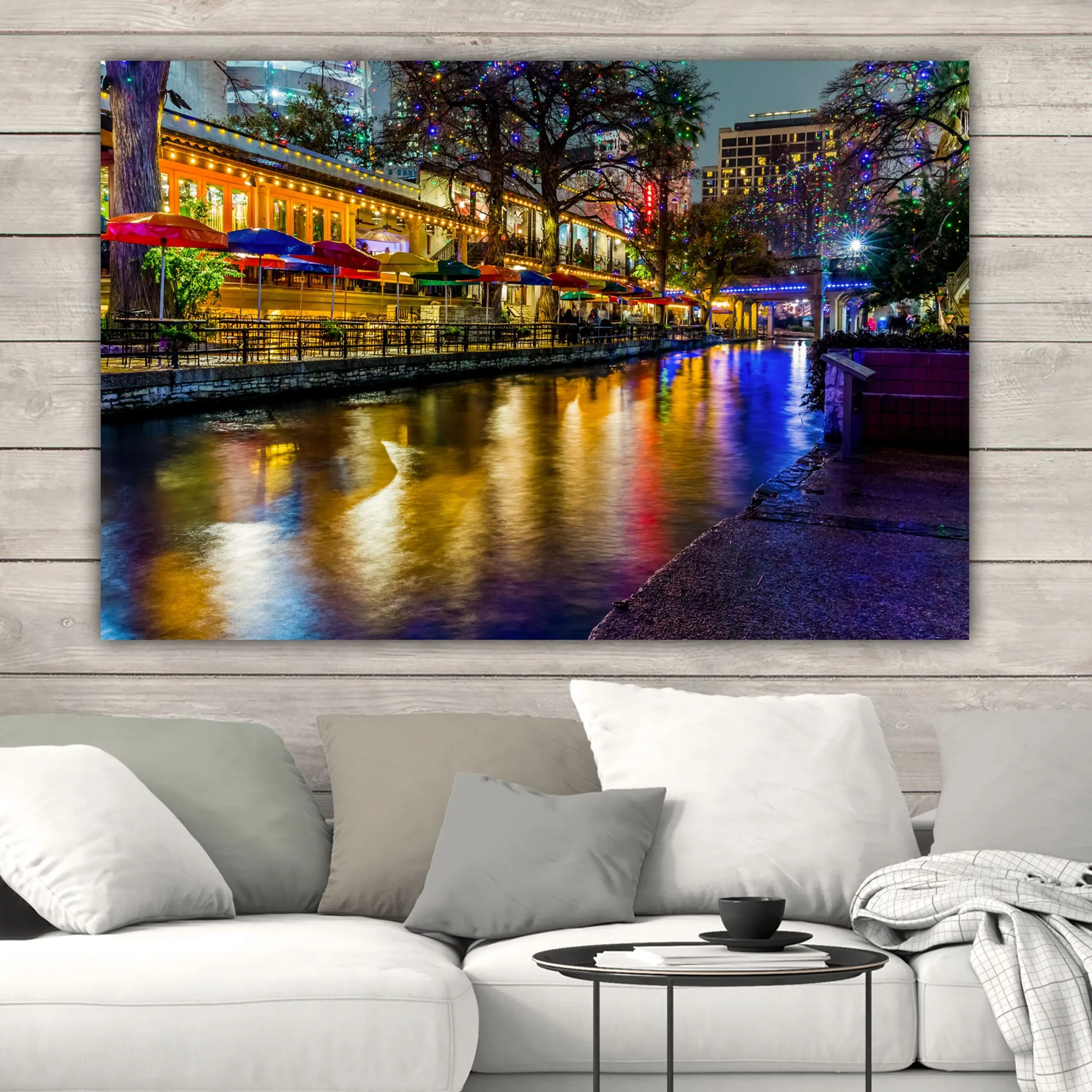 San Antonio Riverwalk on Canvas