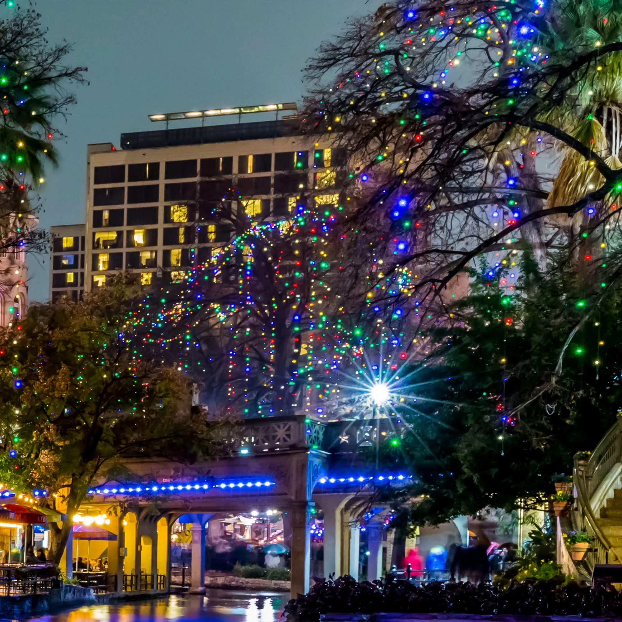 San Antonio Riverwalk on Canvas