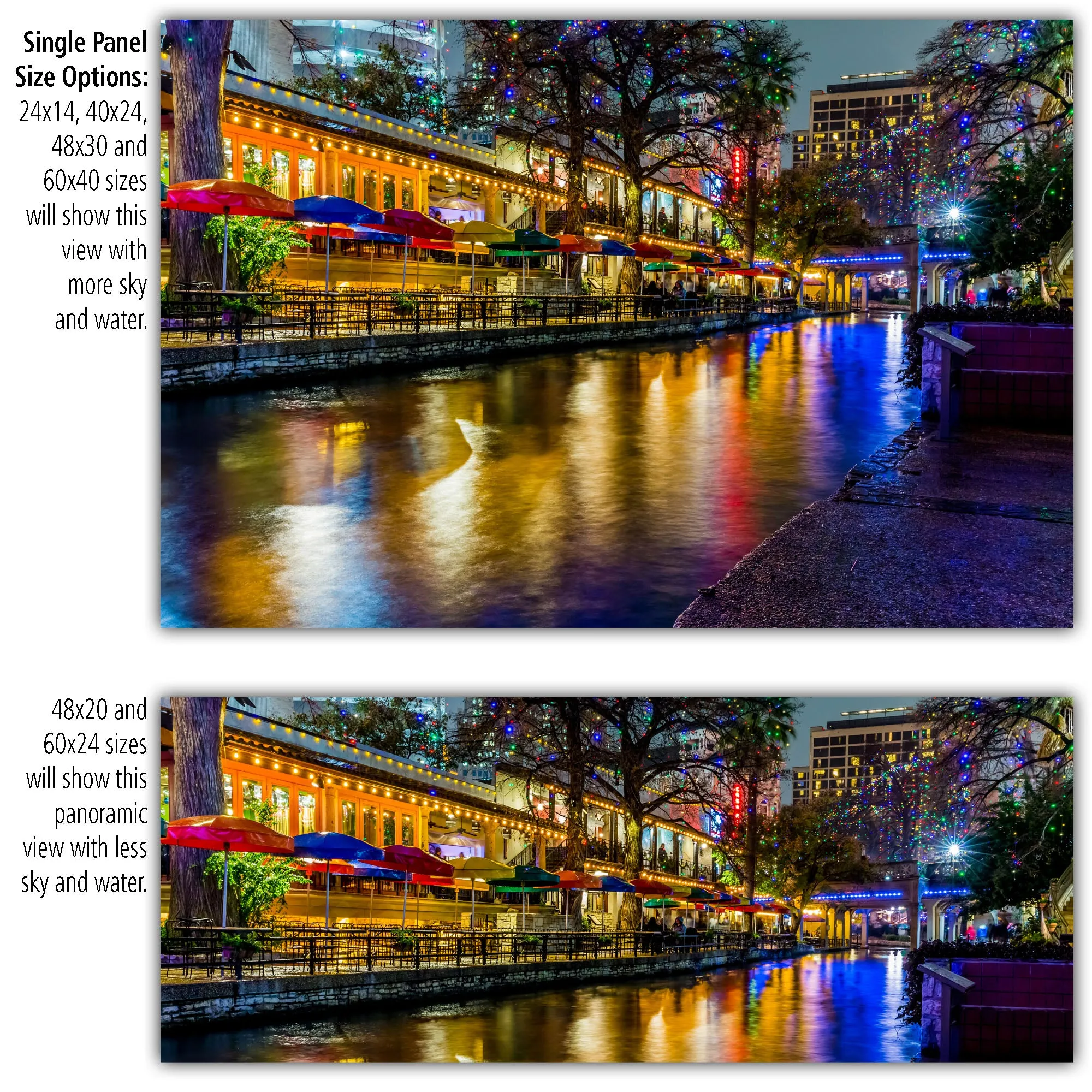 San Antonio Riverwalk on Canvas