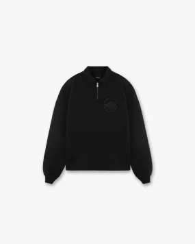 Season Tour Quarter Zip Sweater - Black