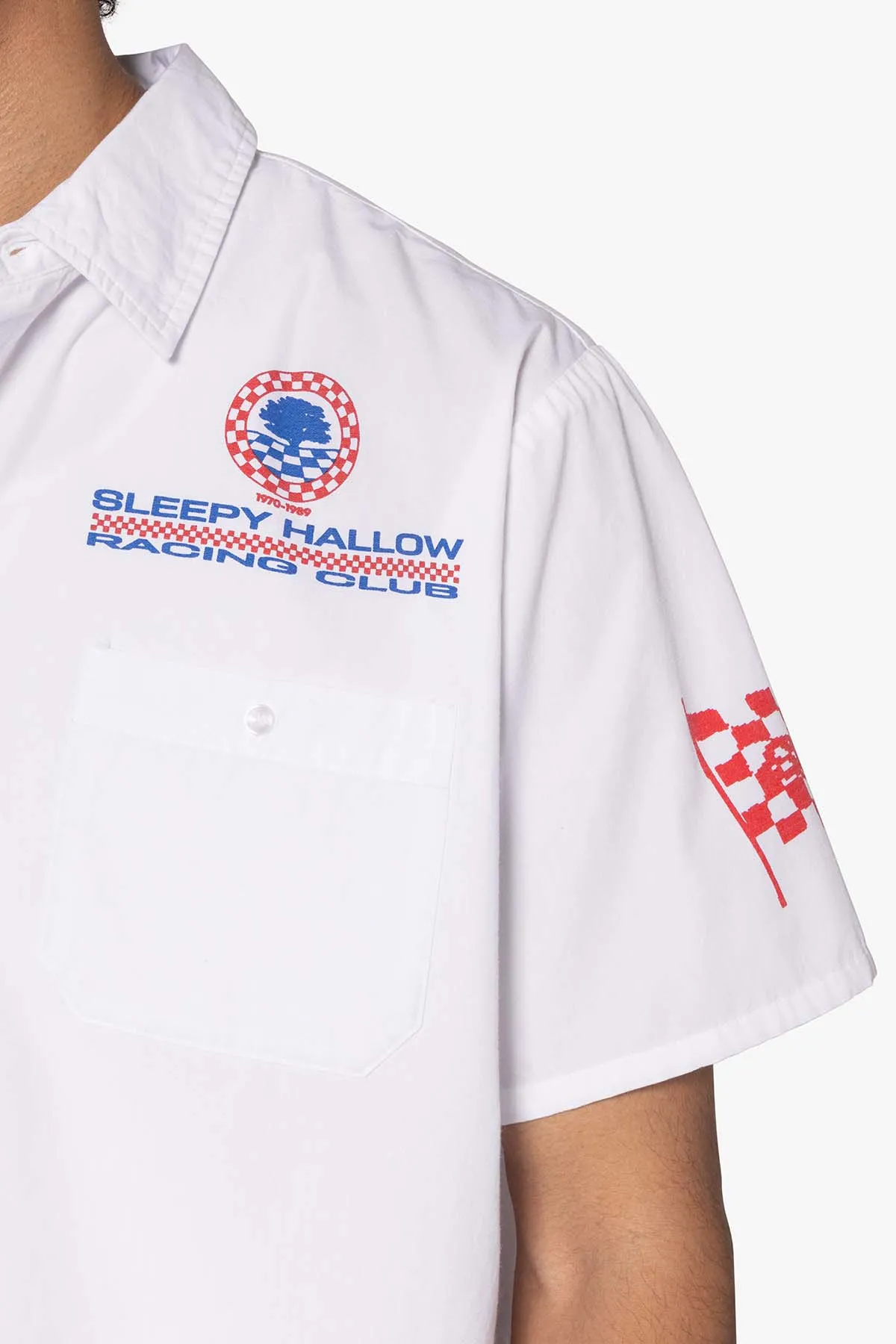 SHRC Pit Crew Cropped Shirt - White