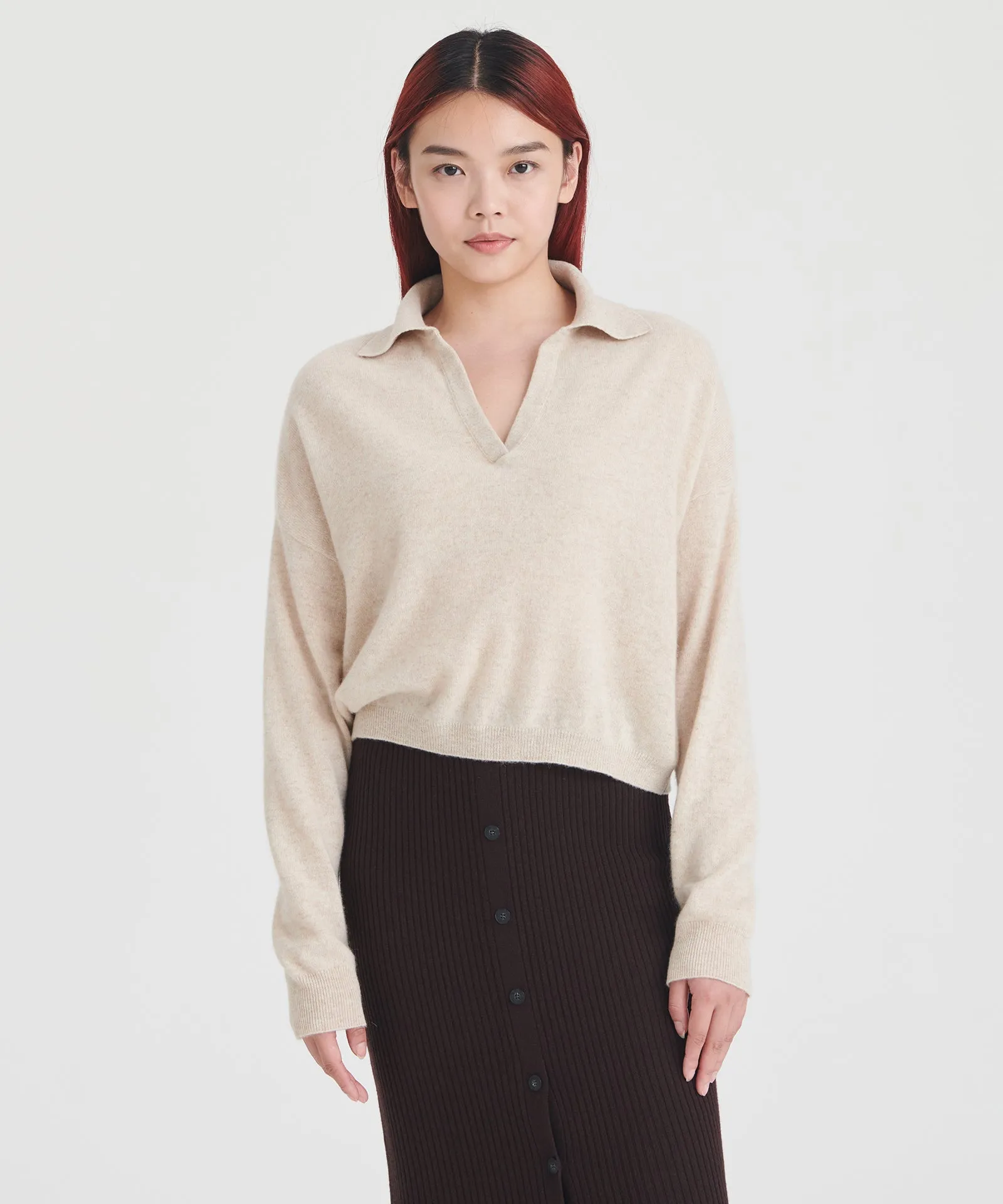 Signature Cashmere Polo Sweater