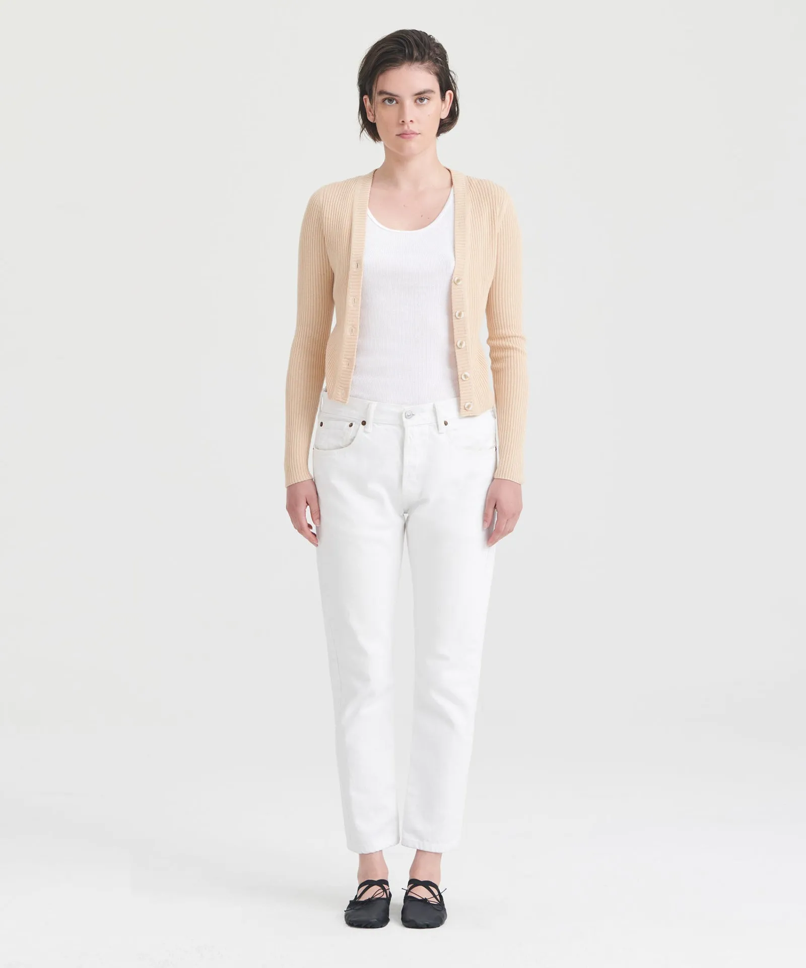 Silk Cashmere Cropped Cardigan