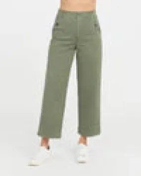 SPANX Stretch Twill Cropped Wide Leg