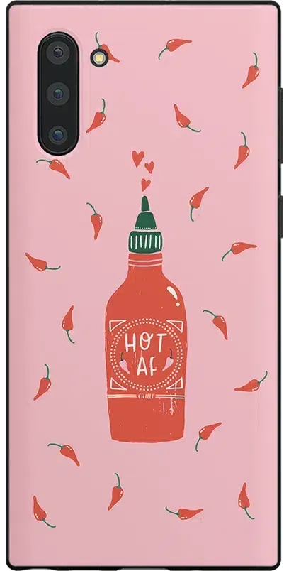 Spicy AF | Pink Chili Hot Sauce Samsung Case