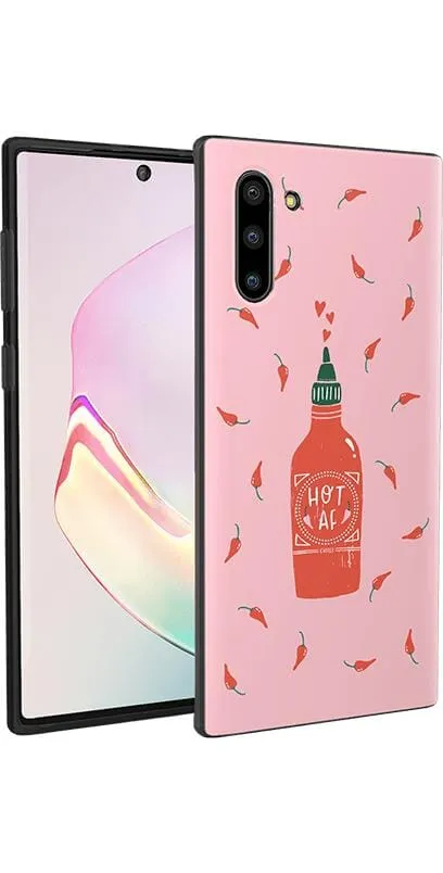 Spicy AF | Pink Chili Hot Sauce Samsung Case