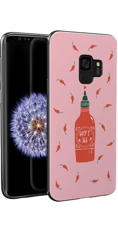 Spicy AF | Pink Chili Hot Sauce Samsung Case