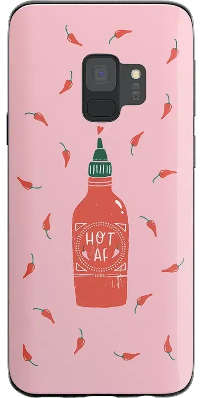 Spicy AF | Pink Chili Hot Sauce Samsung Case