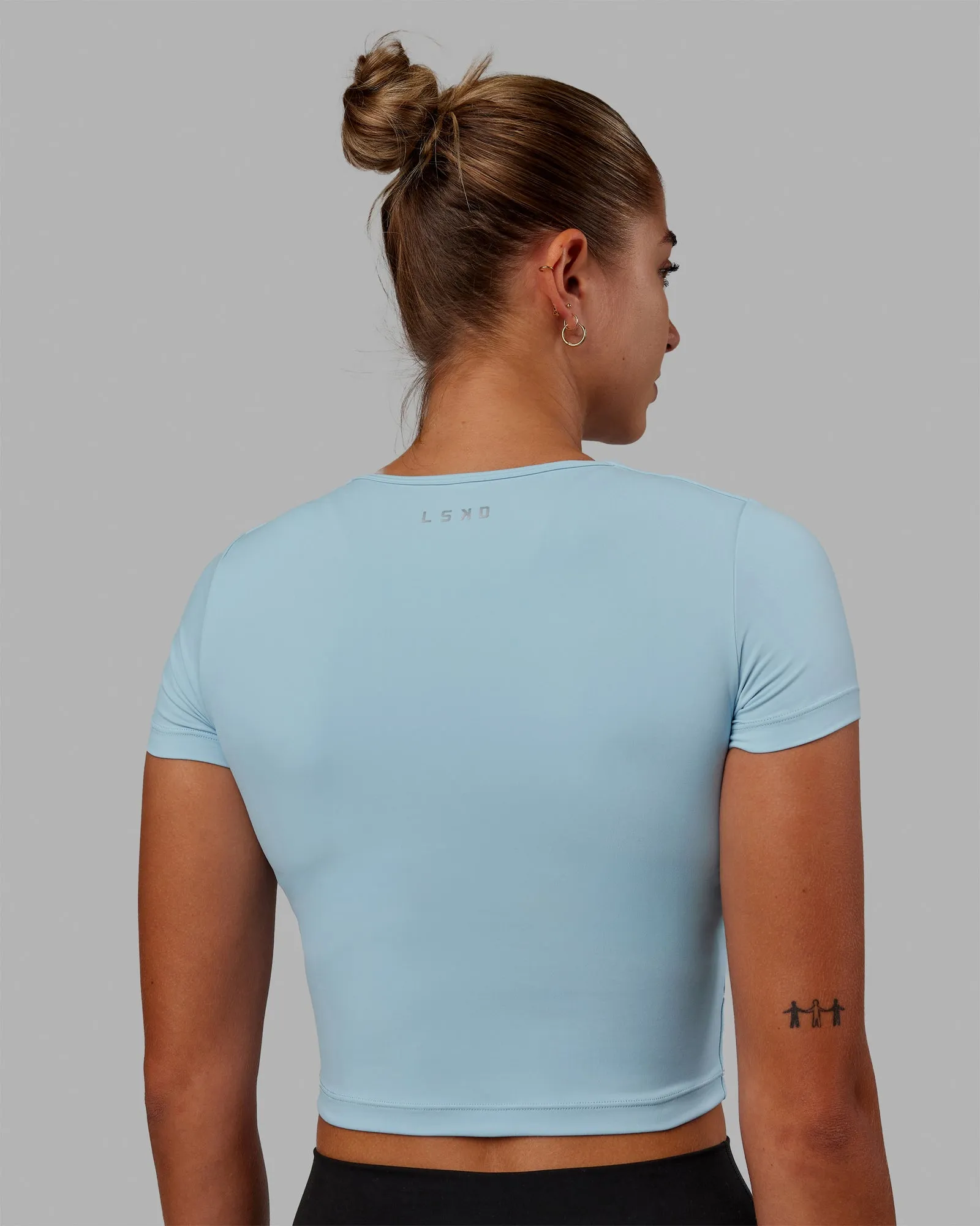 Staple Cropped Tee - Glacial Blue