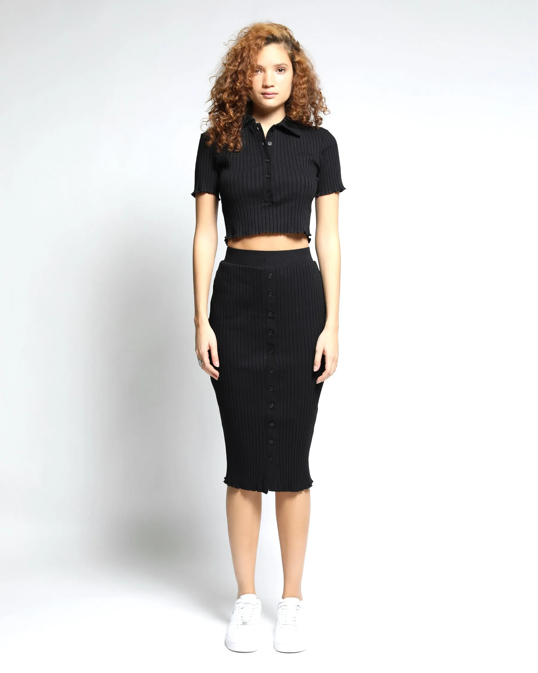 Sunnyside Lounge Rib Cropped Polo (FINAL SALE)