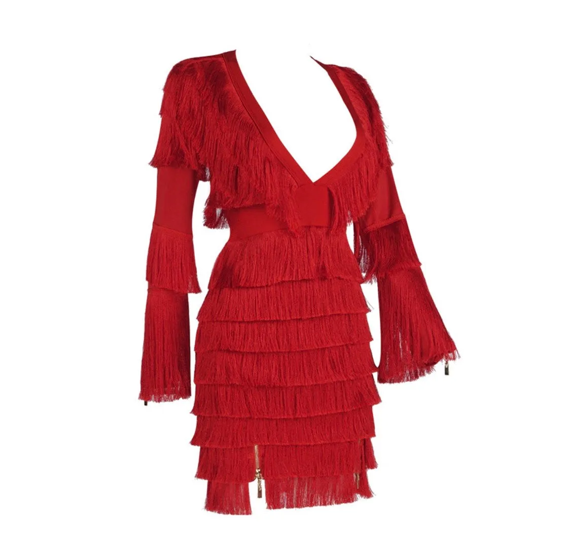 Tassel Fringe Mini Dress (3 Colors)