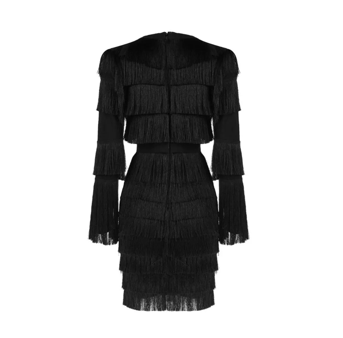 Tassel Fringe Mini Dress (3 Colors)