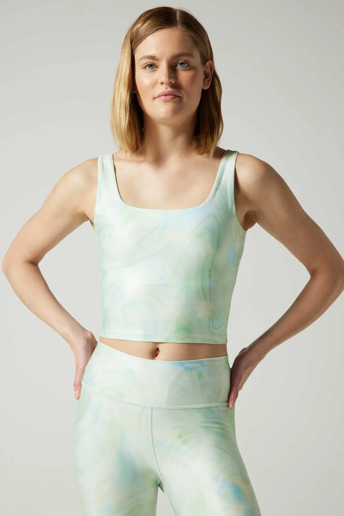 Thalia Cropped Tank Pastel Glow