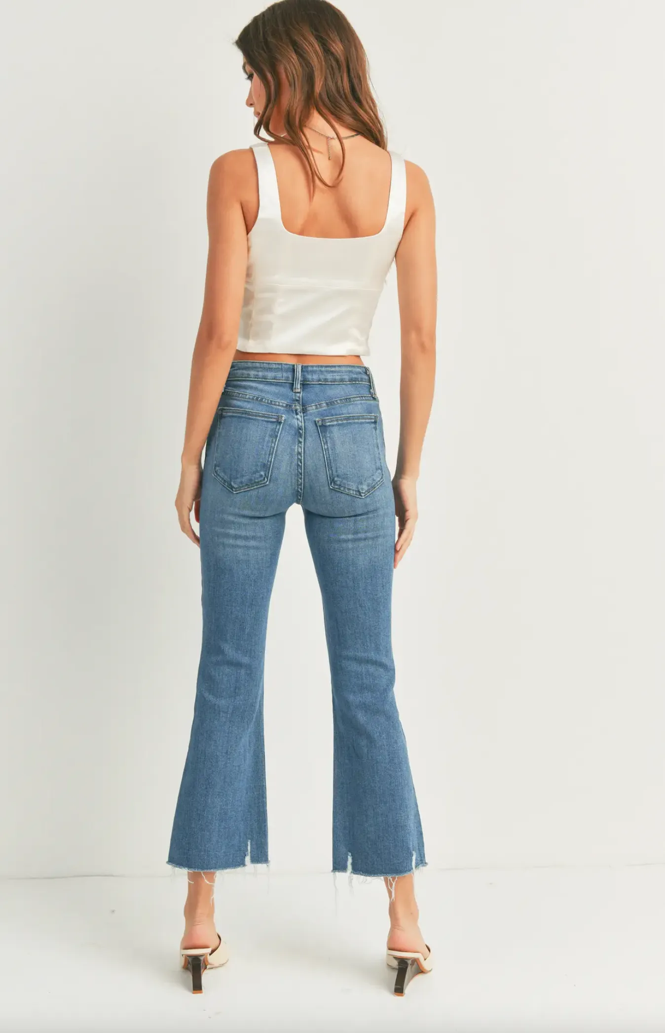 Vintage Cropped Flare | Medium Wash