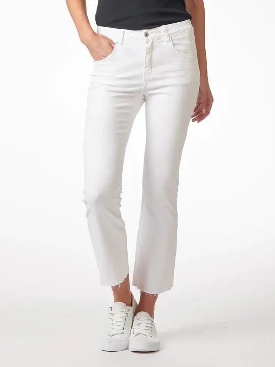 White Crop Frey Jean